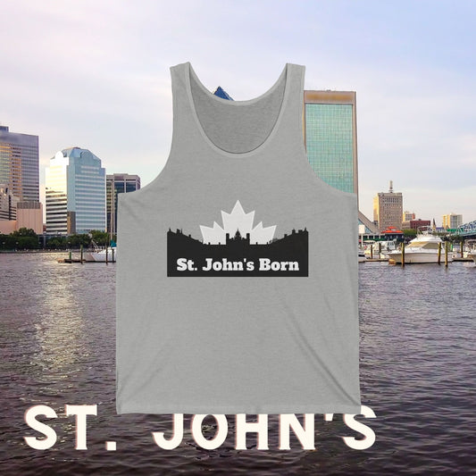 St. John Born Red Unisex Tank