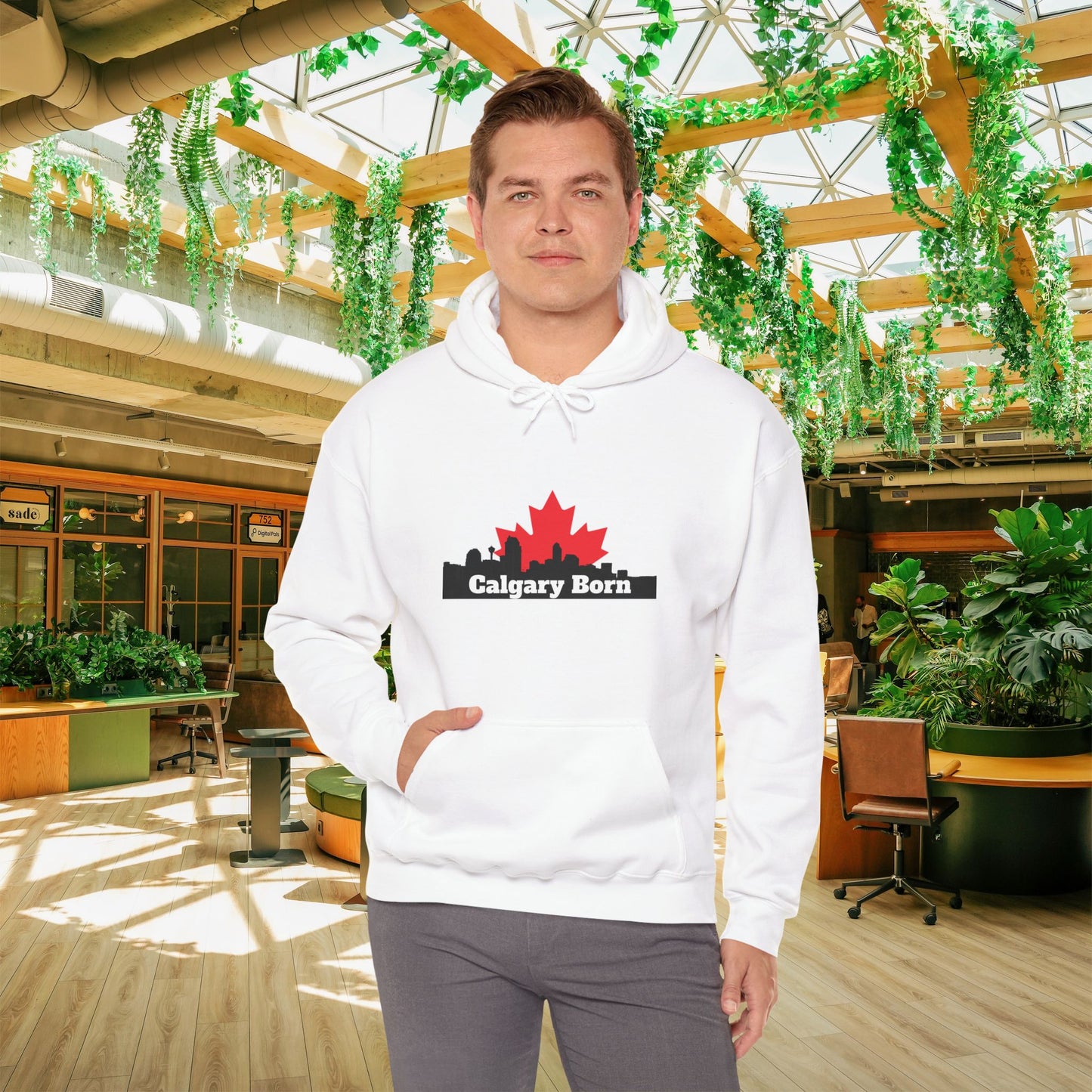 Calgary Born OG White Hoodie