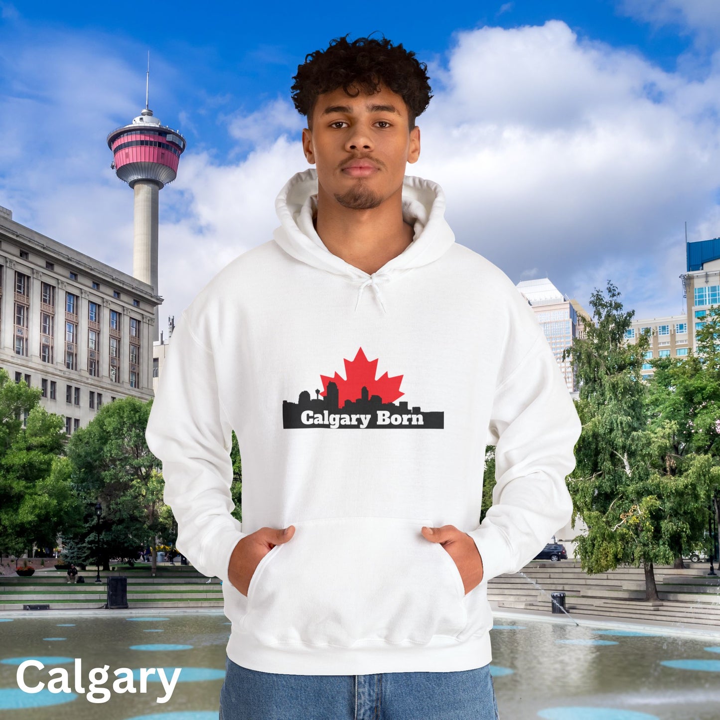 Calgary Born OG White Hoodie