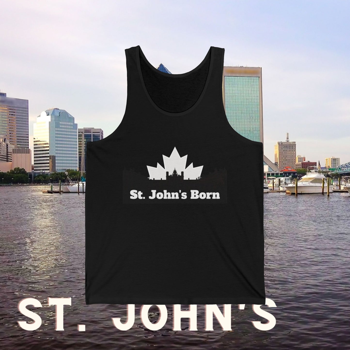 St. John Born Red Unisex Tank