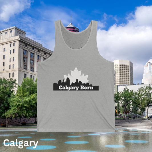 Calgary Born Red Unisex Tank