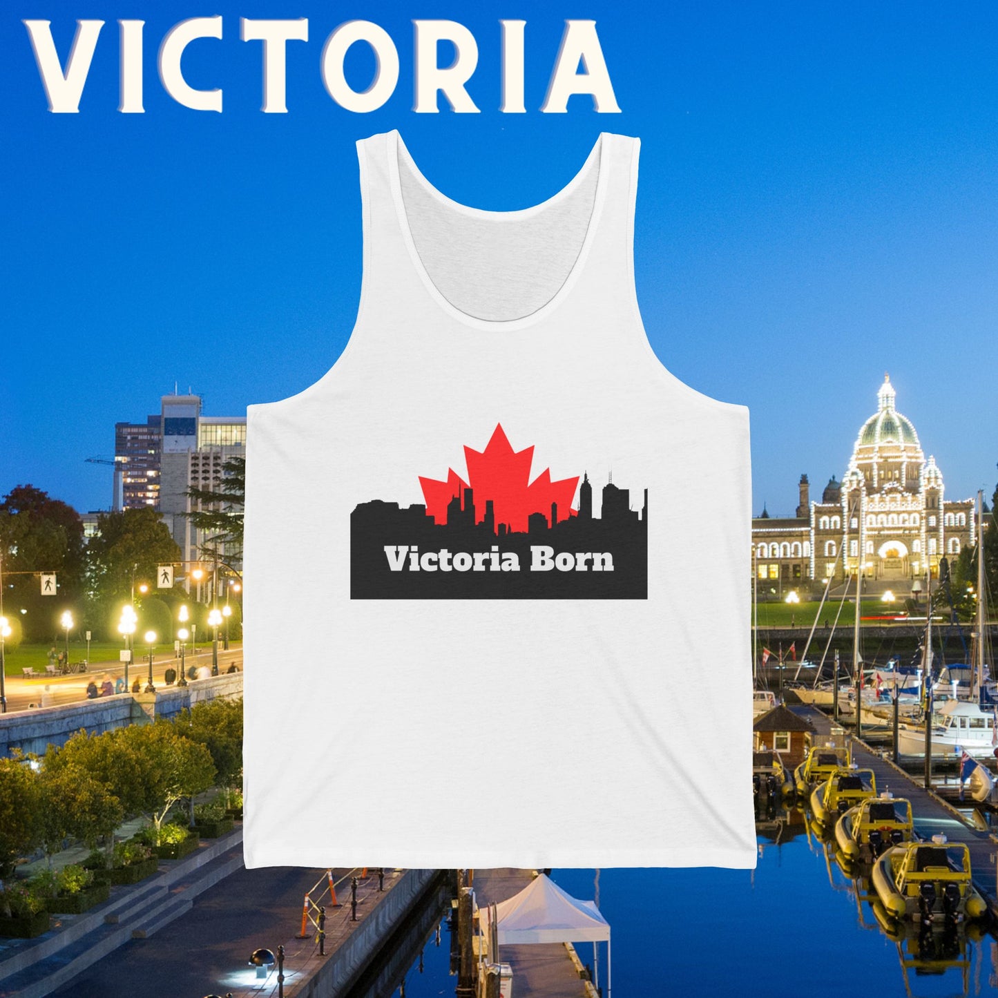 Victoria Born OG - Unisex Jersey Tank