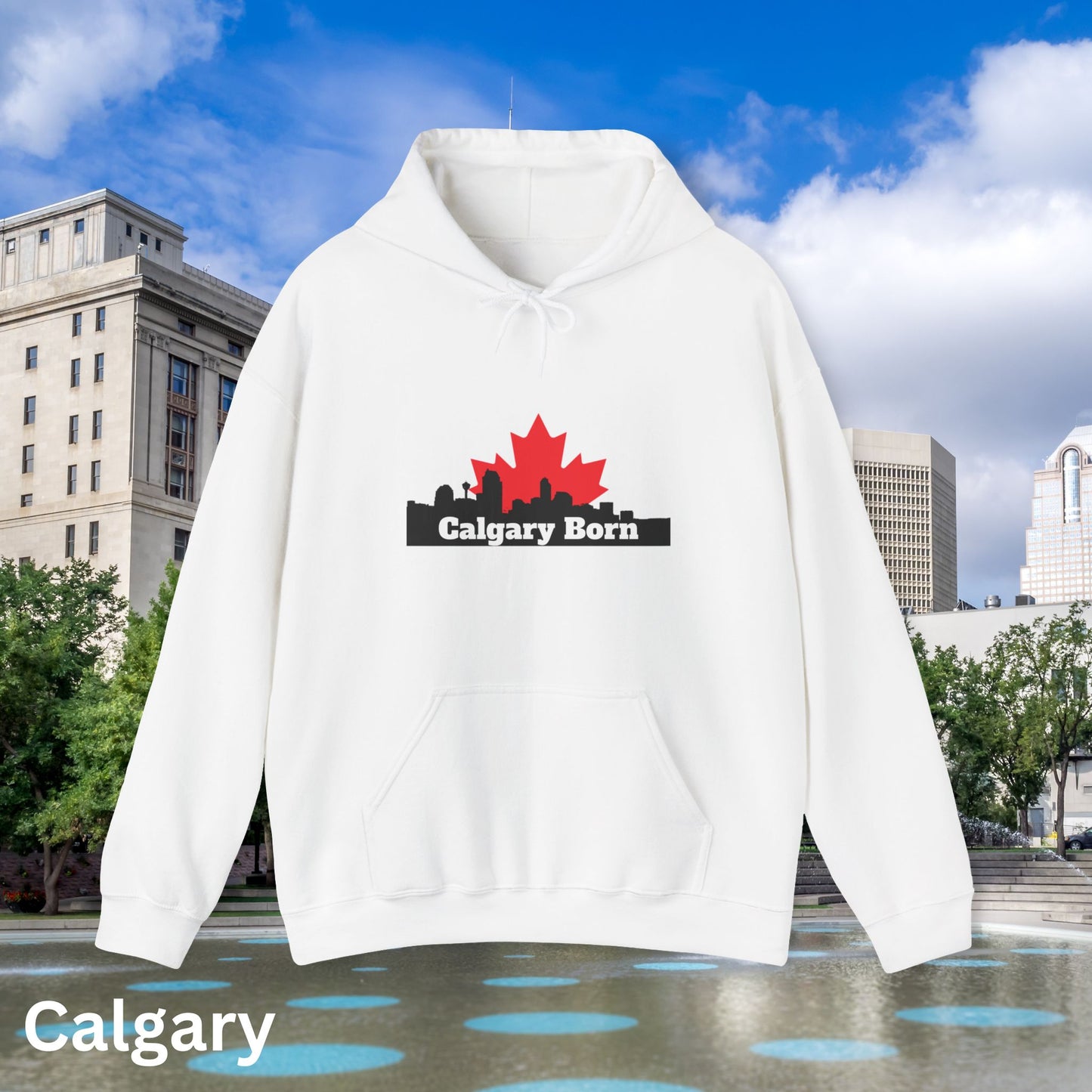 Calgary Born OG White Hoodie