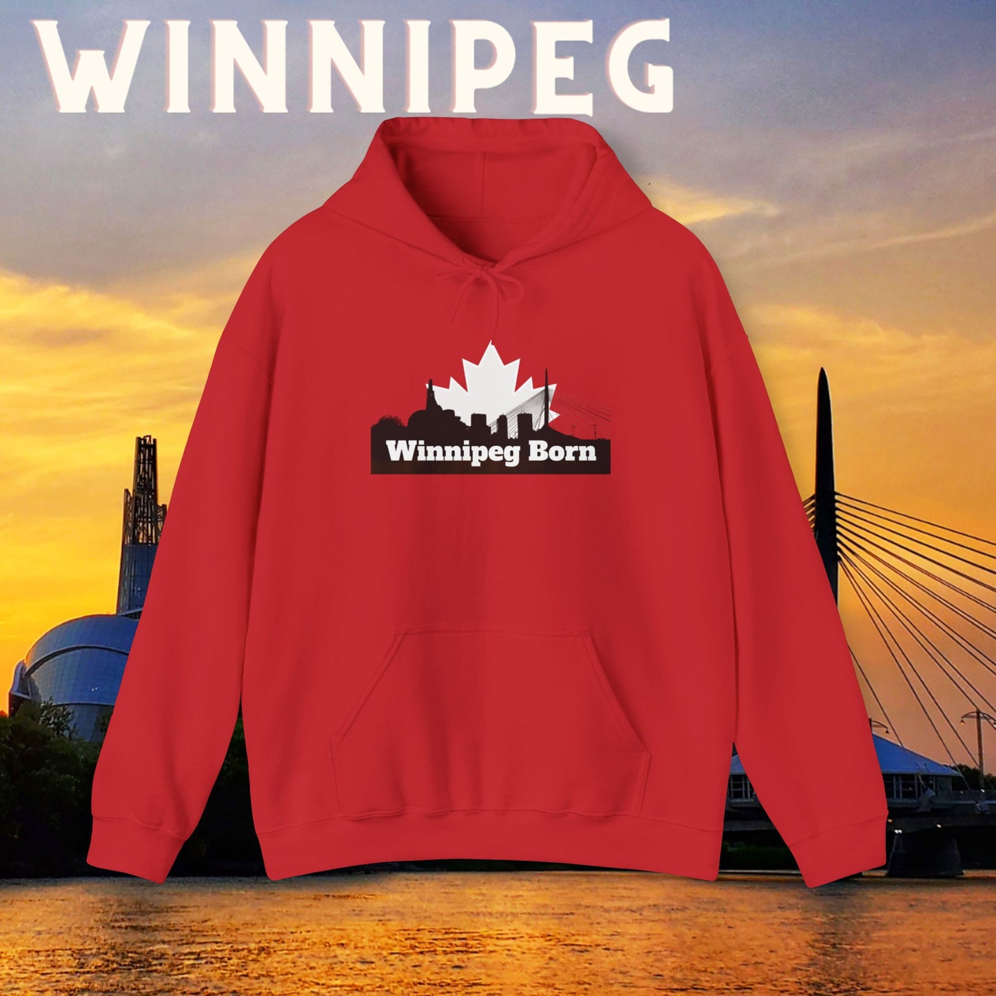 Winnipeg Born OG Red Hoodie