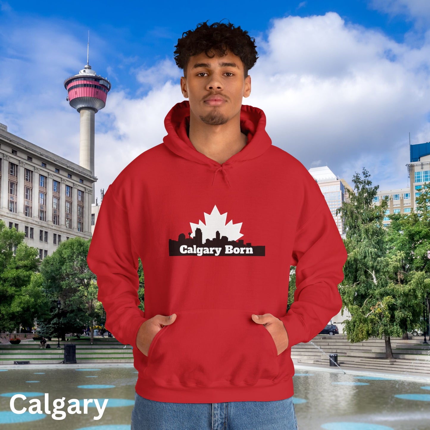 Calgary Born OG Red Hoodie