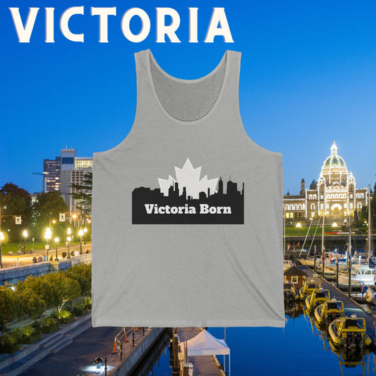 Victoria Born Red Unisex Tank