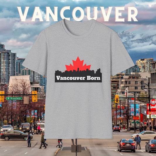 Vancouver Born White T-Shirt