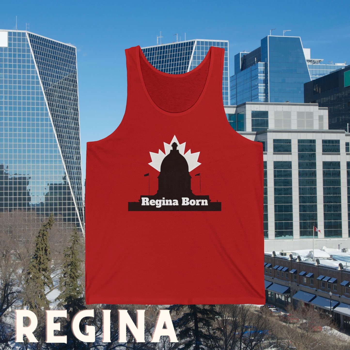 Regina Born Red Unisex Tank