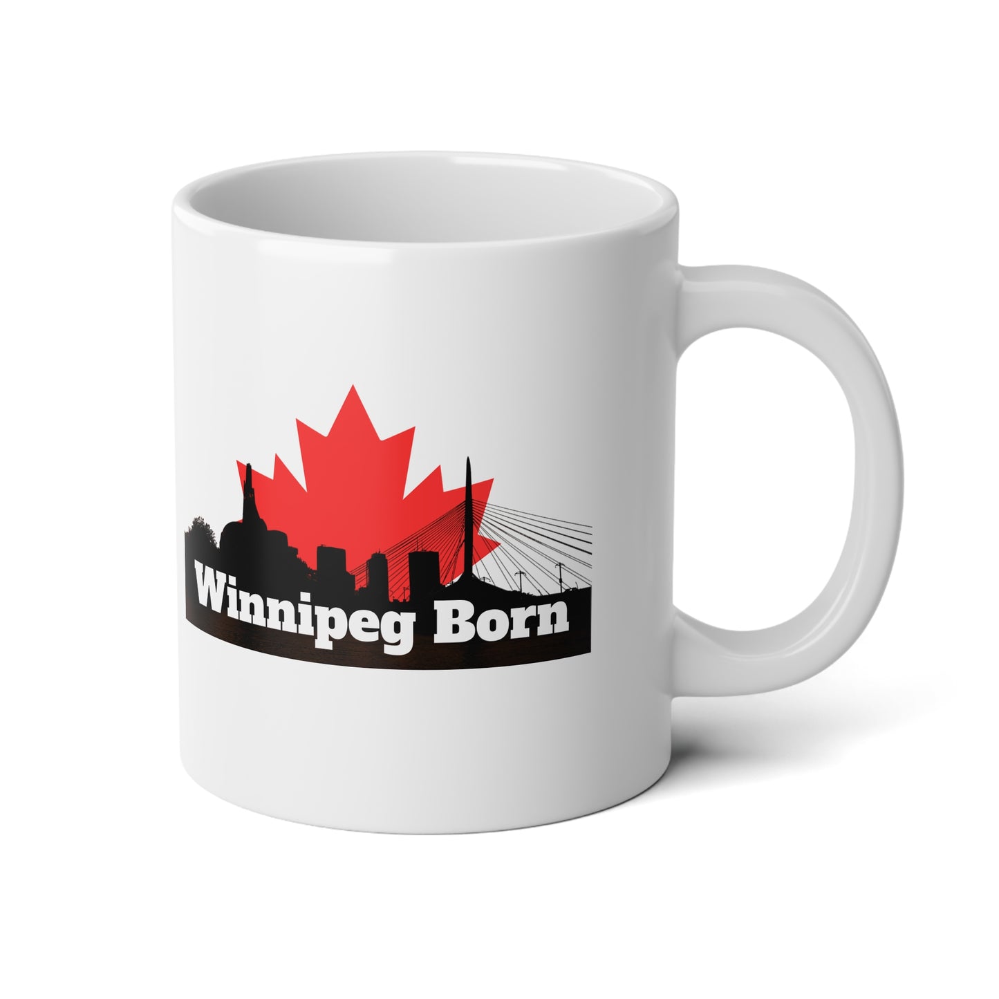 Winnipeg Born Jumbo Mug