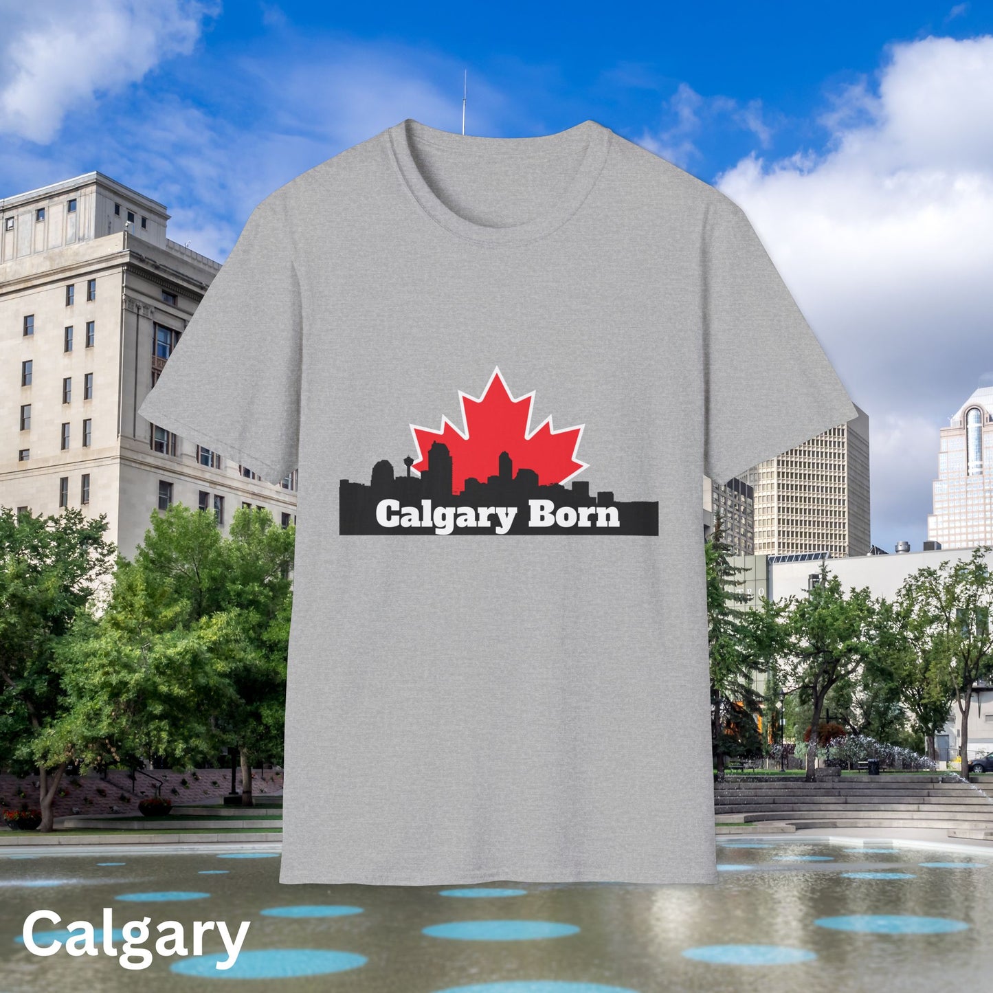 Calgary Born White Tshirt