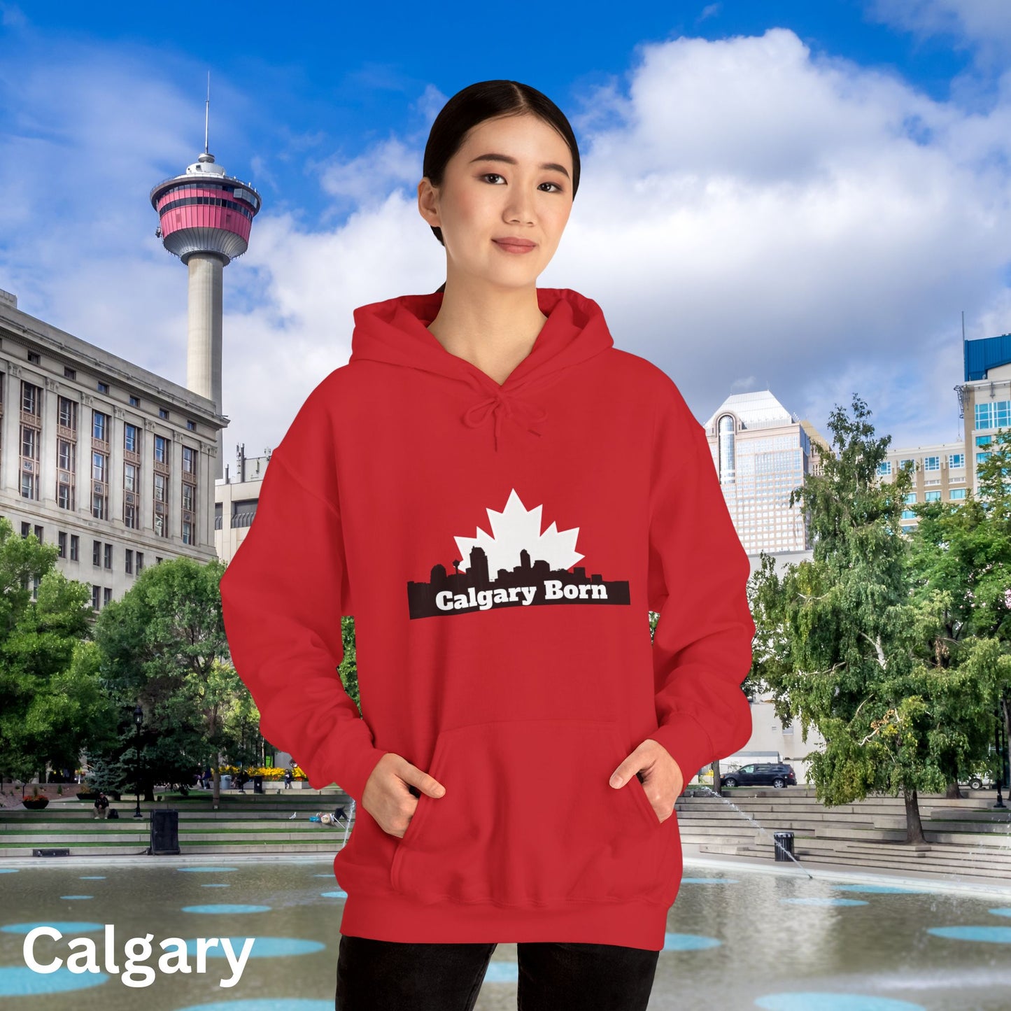 Calgary Born OG Red Hoodie