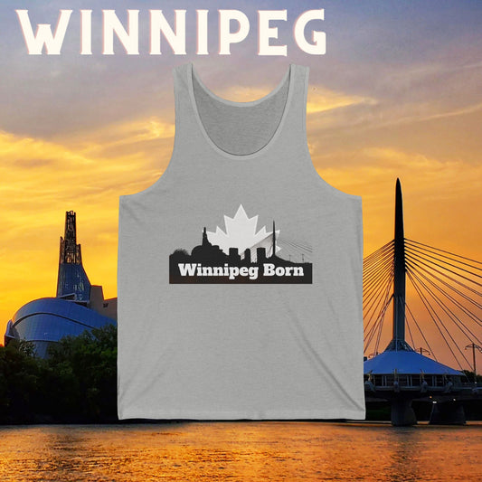 Winnipeg Born Red Unisex Tank