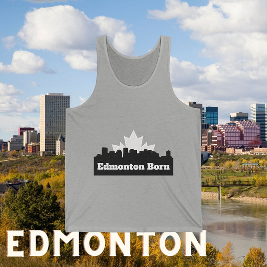 Edmonton Born Red Unisex Tank