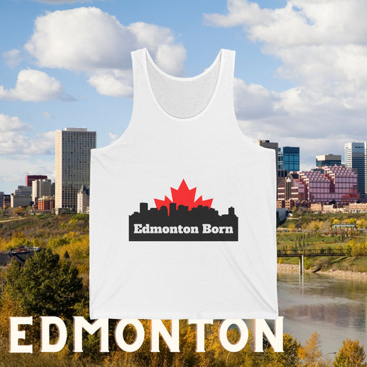 Edmonton Born White Tank Top