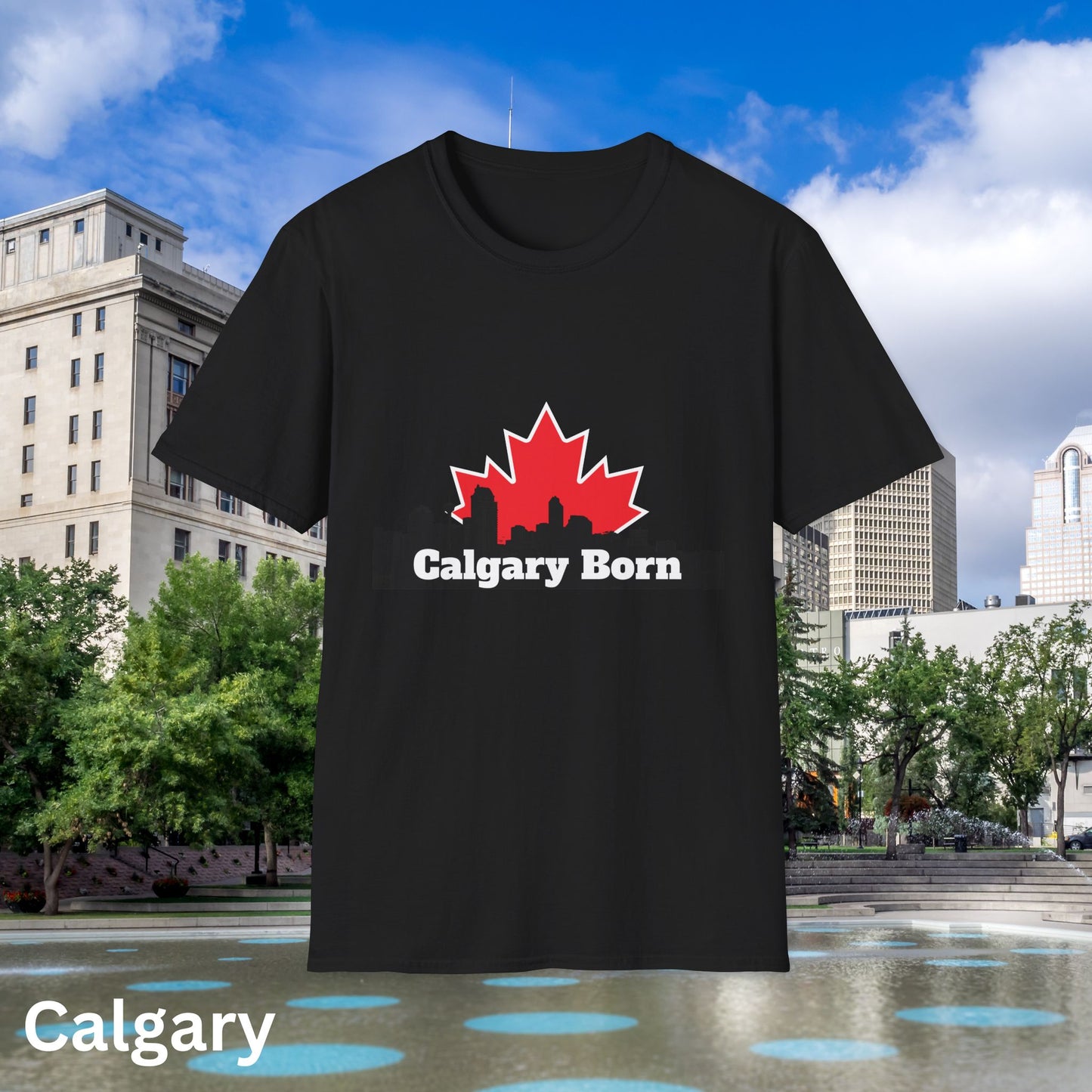 Calgary Born White Tshirt