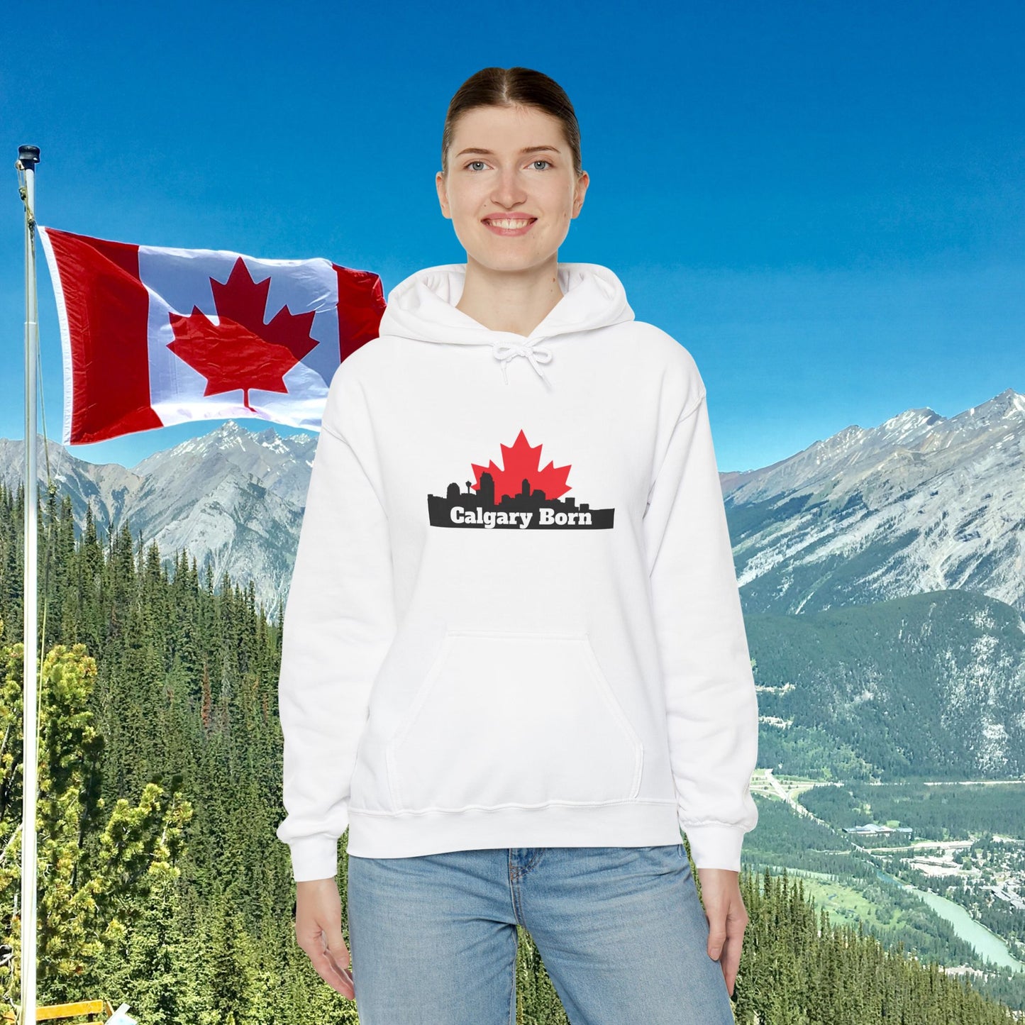 Calgary Born OG White Hoodie