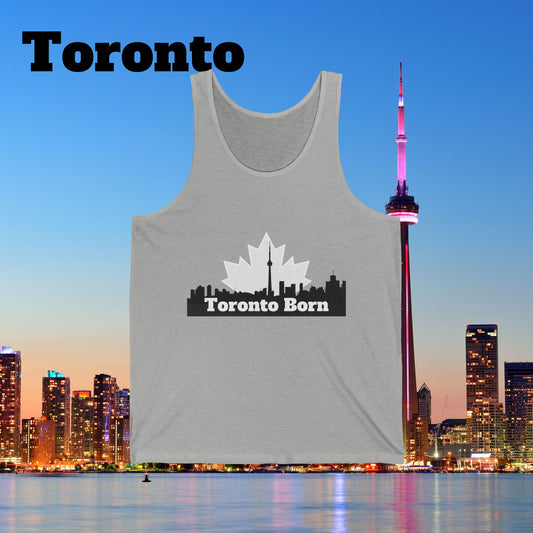 Toronto Born Red Unisex Tank